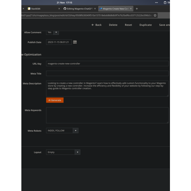 Magento ChatGPT Integration Module